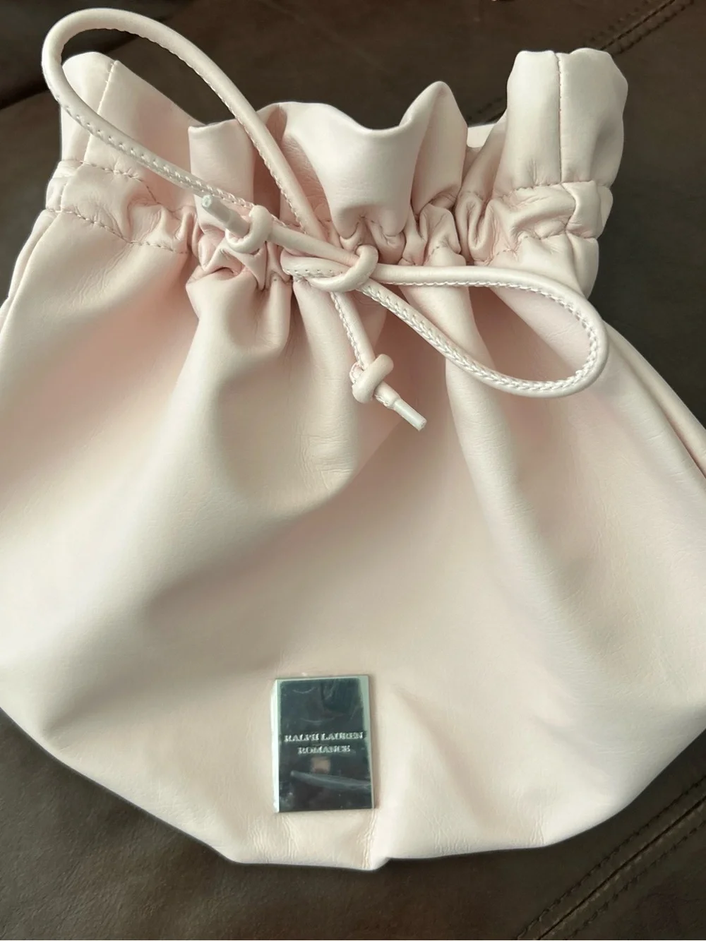 Ralph Lauren Blush Pink Drawstring Pouch